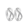 Bijoux Fashion CZ Jewelry 925 Sterling Silver Bijoux Boucles d'oreilles